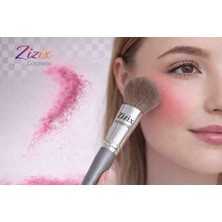 Zizix Yumuşak Kıllı Profesyonel Allık Fırçası – Doğal ve Pürüzsüz Makyaj Uygulaması