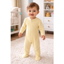 Livona Store Yenidoğan Fermuarlı Fitilli Tulum – Yumuşak Dokulu, Rahat ve Şık Bebek Tulumu