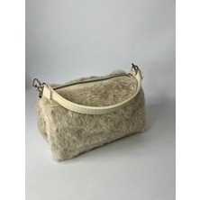 Özbu Peluş Zincir Askılı El & Omuz Çantası