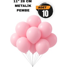 Festilo Metalik Balon 11 Inc 28 cm 10 Adet Parti Doğum Günü Kutlama Süsleri
