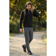 Buratti Pamuklu Regular Fit Normal Bel Şardonlu Eşofman Altı Erkek Eşofman Altı 5908040