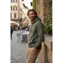 Buratti Slim Fit Kapüşonlu Kanguru Cepli Içi Tüylü Yumuşak Şardonlu Sweat Erkek Sweat 5905281