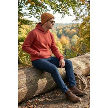 Buratti Regular Fit Kapüşonlu Kanguru Cepli Içi Tüylü Yumuşak Şardonlu Sweat Erkek Sweat 5905281