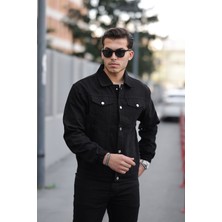 Comstar Çıtçıtlı Oversize Kot Ceket
