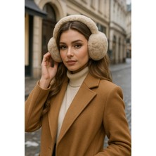 Zeynep Keskin Design Bej Katlanabilir Peluş Kulaklık