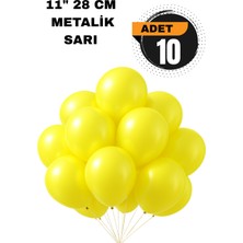 Festilo Metalik Balon 11 Inc 28 cm 10 Adet Parti Doğum Günü Kutlama Süsleri