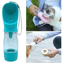 Lowell Home Buffer® Taşınabilir Mama Hazneli Evcil Hayvan Suluğu Seyahat Kabı Kilitlenebilen Su Sızdırmaz