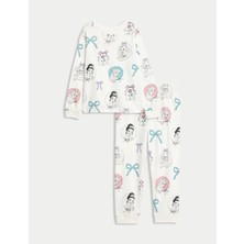 Marks & Spencer Disney Prenses™ Saf Pamuklu Pijama Takımı (2–8 Yaş)