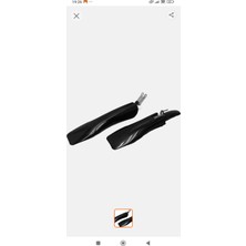 Topuz Motor Bisiklet Çamurluk 26 24 Jant Ön Arka Çamurluk Takım Siyah