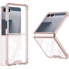 Cepustik Telefon Aksesuarları Galaxy Z Flip 7 Kılıf Full Camlı Kıpta Kılıf