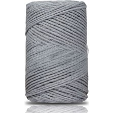 Lowell Home Pamuk Makrome 2 mm Gri LWL-47U89