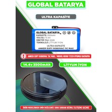 Global Batarya Anker Eufy Robovac 15C Max Uyumlu Akıllı Robot Süpürge Bataryası 14.4V 3500MAH Pil (Ultra Kapasite)