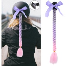 TeknoKapsül Motosiklet Kaskı Örgülü At Kuyruğu / ACM06