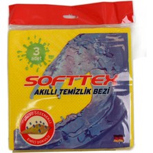 TeknoKapsül Akıllı Temizlik Bezi Mikro Gözenekli Emici Doku Karışık Renkli 3 Adet