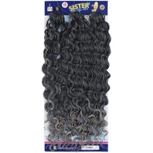 TeknoKapsül Afro Dalgası Saç / Siyah Gri Ombreli T1B/GREY