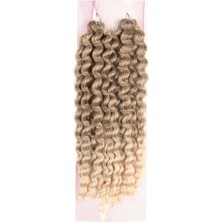 TeknoKapsül Nice Bulk Afro Su Dalgası Saç / Küllü Kumral / Platin Ombreli