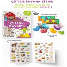 TeknoKapsül Çiftlik Boyama Kitabı - Oyun Hamurlu - 3 Yaş +