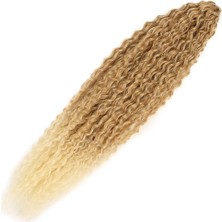 TeknoKapsül Brazilian Afro Dalgası Saç / Karamel / Platin Ombreli