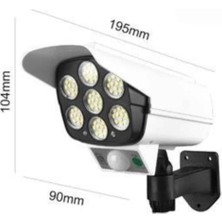 TeknoKapsül Solar Lamba Kamera Görünümlü Duvar Lambası Dönebilen Bahçe Aydınlatması - TK0027-5U14O2