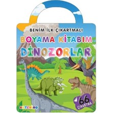 TeknoKapsül Benim Ilk Çıkartmalı Boyama Kitabım - Dinozorlar