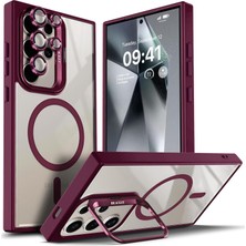 Kip GSM Samsung Galaxy S23 Ultra Kılıf Magsafe Şarj Destekli Kamera Lens Koruyucu Hediyeli Açılır Stand Kapak