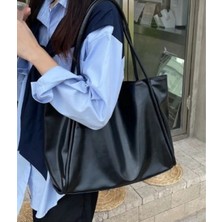 Özüm Takı Çanta Kadın Büyük Boy Omuz ve Kol Çantası Siyah