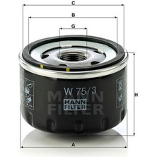 Mann Xmpdby Yağ Filtresi (Küçük Tip) [ Renault Megane I, Ii, Ii, Clio I, Ii, Ii, Fluence, Kangoo, R9, R19, Logan, Sandero, Duster ]