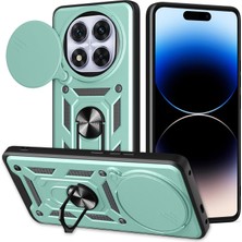 Kip GSM Xiaomi Redmi Note 14 Pro 4g Uyumlu Kılıf Sürgülü Yüzüklü Standlı Darbe Emici Tank Kapak