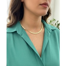 Tüko Store Vıp Zirkon Taşlı Gold Kolye