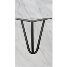 Decovibe Lüks Mobilya Ayağı Metal Siyah Renk Koltuk Kanepe Berjer Dolap Ünite Ayağı 15CM 4 Adet