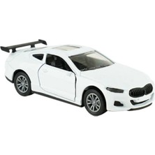 Mega Oyuncak Die Cast Metal Sesli ve Işıklı Çek Bırak Beyaz Yarış Arabası