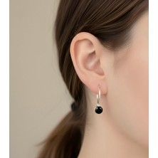 miraç gümüş takı atölyem 925 Ayar Gümüş Küçük Boy Zirkon Taşlı Halka Küpe