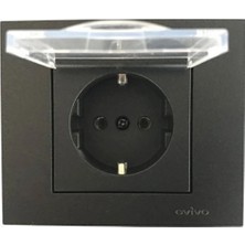 Ovivo OVİVO FÜME KAPAKLI TOP. PRİZ M+K