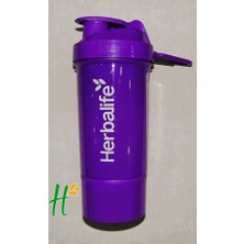 Herbalife Neon Shaker Mor Renk Yeni Logo - Protein Shaker – Karıştırıcı Shaker – Sporcu Shaker – Antrenman Shaker 600 ml