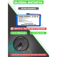Global Batarya Anker Eufy Robovac 25C Uyumlu Batarya 14.4V 3500MAH Li-Ion Pil (Ultra Kapasite)