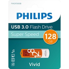 Verto Phılıps FM12FD00B, 128GB, USB 3.0, Vivid, Turuncu, Flash Disk