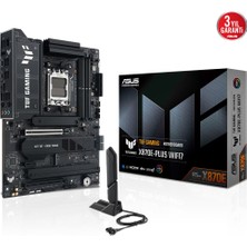 Verto Asus Tuf Gamıng X870E-PLUS Wıfı7, 4xddr5, 4xm.2, Hdmı, 2xdp, Type-C, Pcıe 5.0, 2xwi-Fi 7, Bluetooth V5.4, Am5 Soket Gamıng Anakart
