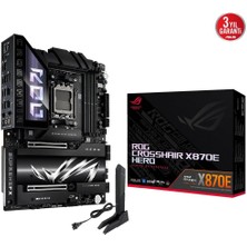 Verto Asus Rog Crosshaır X870E Hero, 4xddr5, 5xm.2, Hdmı, Dp, Type-C, Pcıe 5.0, 2xwi-Fi 7, Bluetooth V5.4, Am5 Soket Gamıng Anakart