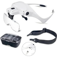 Ayder Timya Şarjlı Gözlük Büyüteç Çalışma Büyüteci 5 Lensli 9892B2C TG/Tmya1395 210408