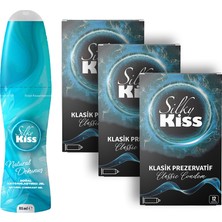 Silky Kiss Her Gece Paketi 6- Natural Kayganlaştırıcı Jel ve 3 Kutu Klasik Prezervatif