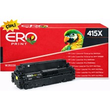 Ero Print HP 415X - W2033X Muadil Toner - 6000 Sayfalık Çipli Kırmızı Toner