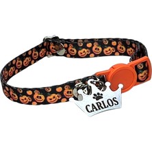 Ayz Markalama Güvenlik Kilitli Kral Tacı Künyeli (Paslanmaz Çelik) Isimli Kedi Boyun Tasması