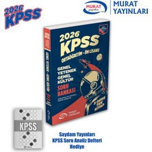 Murat Yayınları 2026 Kpss Gygk Ortaöğretim Önlisans Tüm Dersler Soru Bankası | Tamamı Çözümlü