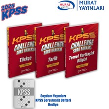 Murat Yayınları 2026 Kpss Türkçe Soru Bankası / Tarih Soru Bankası / Temel Yurttaşlık Soru Bankası | 3'lü Kitap Seti