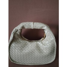 Gachi Suni Deri Örgü Detaylı Lüx Kadın Çanta