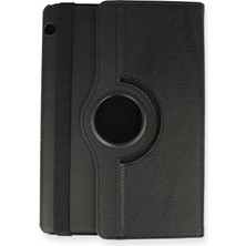 Tiklad Huawei Mediapad T5 10 Kılıf 360 Tablet Deri Kılıf - Siyah TİKLAD-6345