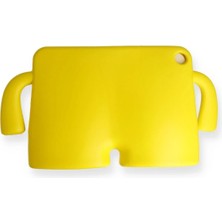 Tiklad iPad 4 9.7 Kılıf Karakter Tablet Silikon - Sarı TİKLAD-6345