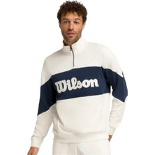 Wilson Parkside Half-Zip Beyaz Erkek Sweatshirt WM00359511GYC