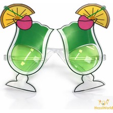 NW NessiWorld Kokteyl Bardak Parti Gözlüğü Yeşil Renk