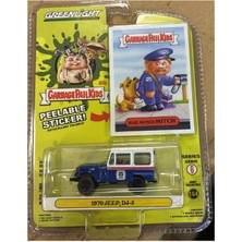 Greenlight Garbage Pail Kids Series 6 1970 Jeep Dj-5 1/64 Model Araba